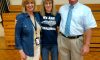 Mrs. Creary (center) with Principal, Sherri Arrington, and Elementary Supervisor, Ron Moss